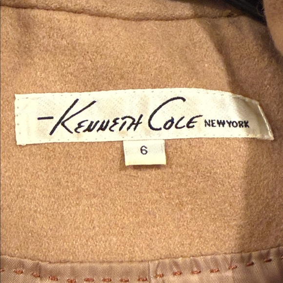 Kenneth Cole New York Camel Trench Coat with Belt - Picture 2 of 10